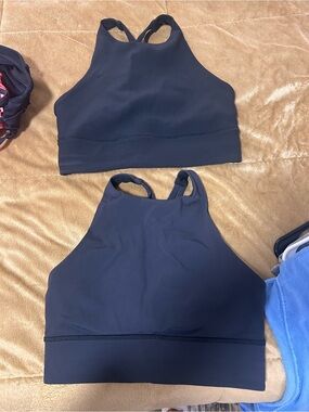 lululemon athletica Black High Neck Sports Bras (Pair)